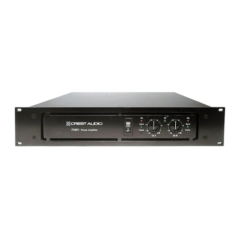 Crest Audio FA901 Manual de usuario