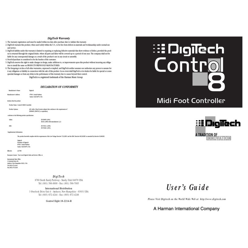 digi-tech C8 Manual de usuario