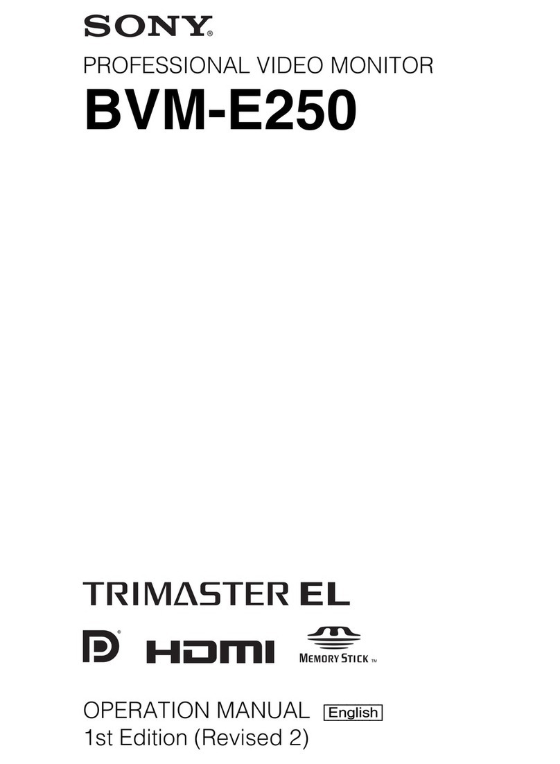 Sony BVM-E250 Manual de usuario