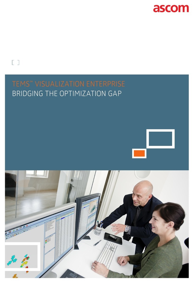 ASCOM TEMS VISUALIZATION 7.3 ENTERPRISE Manual de usuario ASCOM TEMS VISUALIZATION 7.3 ENTERPRISE Manual de usuario