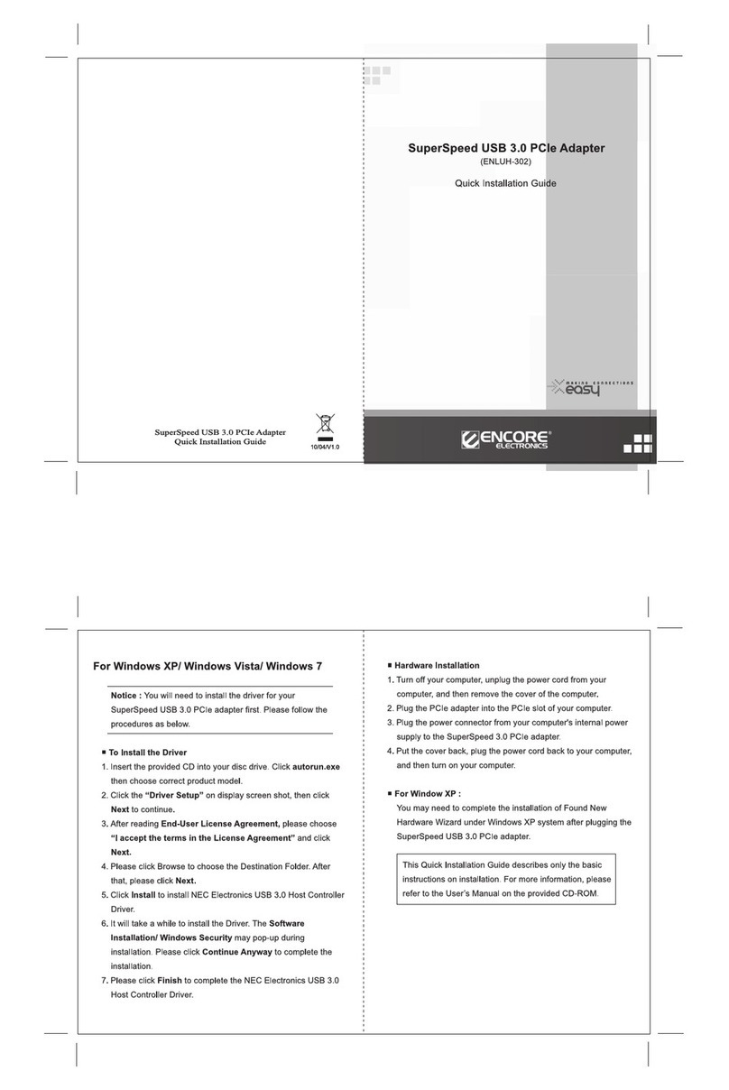 Encore ENLUH-302 Manual de usuario