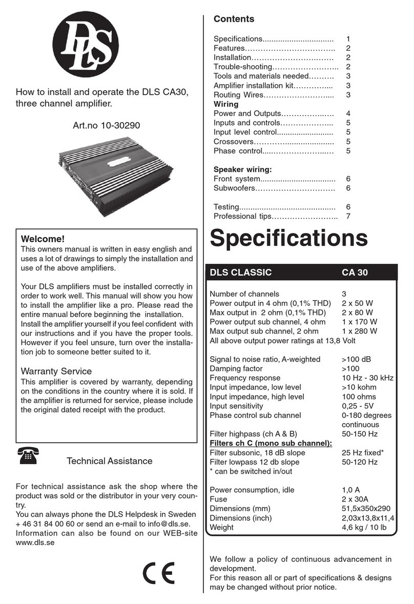 DLS CA30ENG Hoja de instrucciones