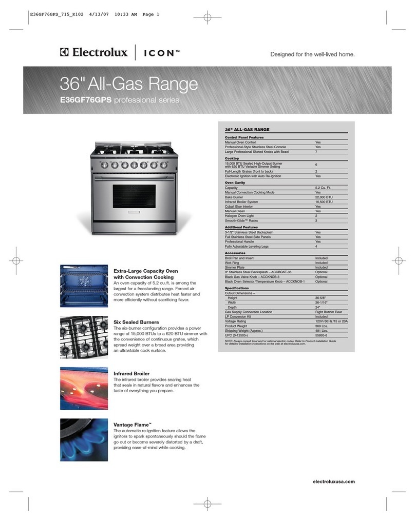 Electrolux E36GF76GPS Guía del usuario