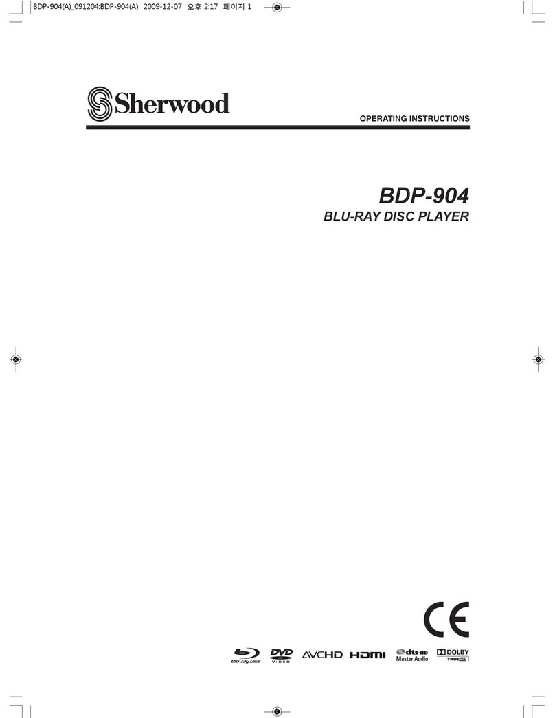 Sherwood BDP904 Manual de usuario