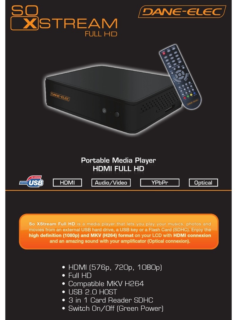 DANE-ELEC SO XSTREAM FULL HD - Manual de usuario