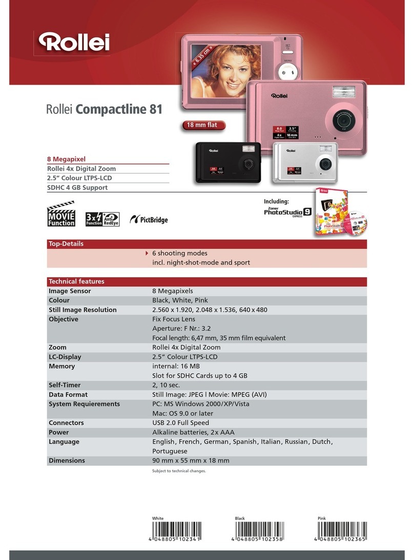 Rollei COMPACTLINE 81 Manual de usuario
