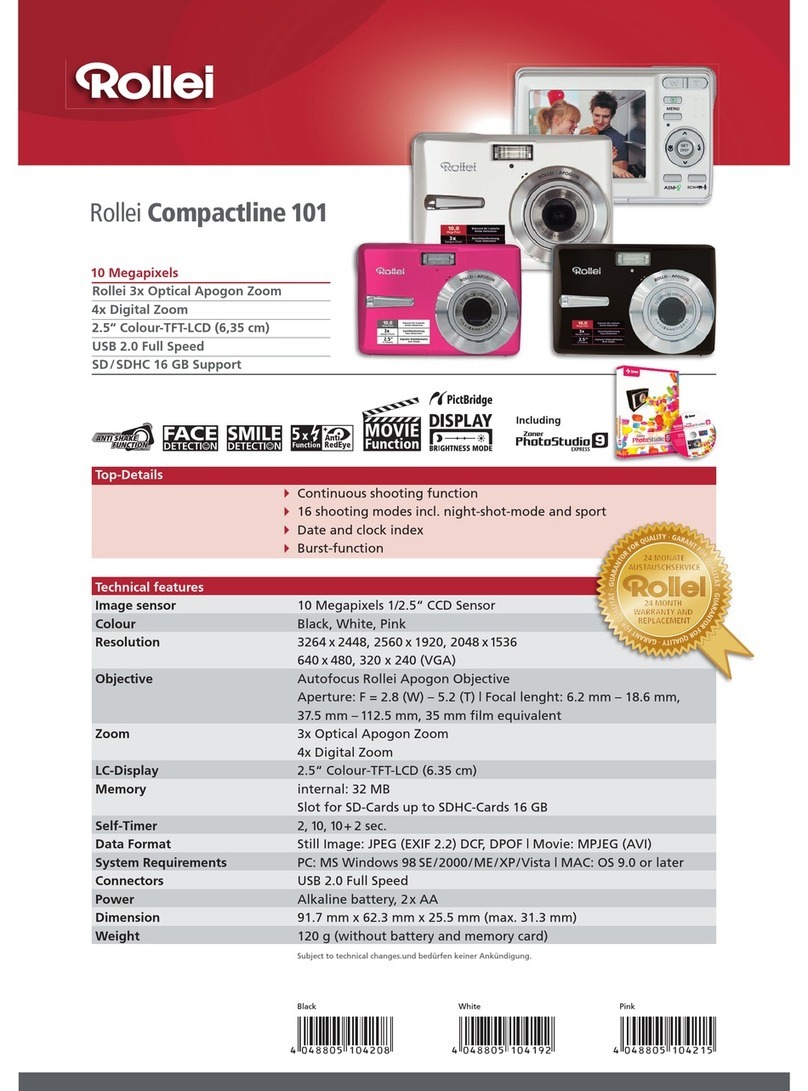 Rollei COMPACTLINE 101 Manual de usuario