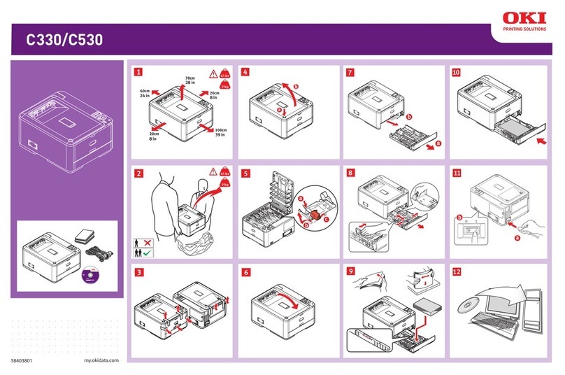 Oki 62435103 Instrucciones de montaje