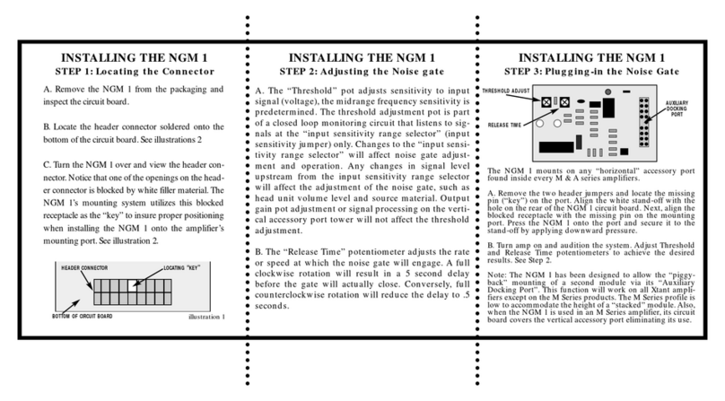 Xtant NGM 1 Manual de usuario