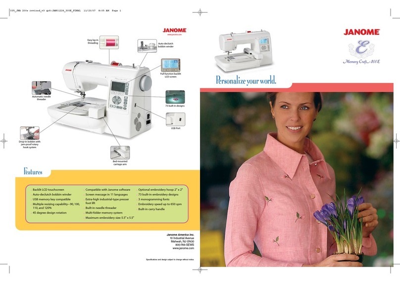 Janome MC 200E - Manual de usuario