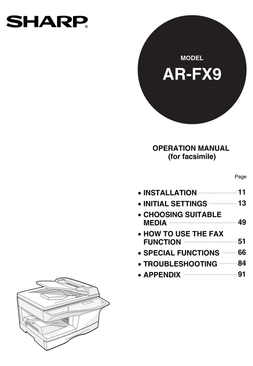 Sharp AR-FX9 - Fax Interface Card Manual de usuario