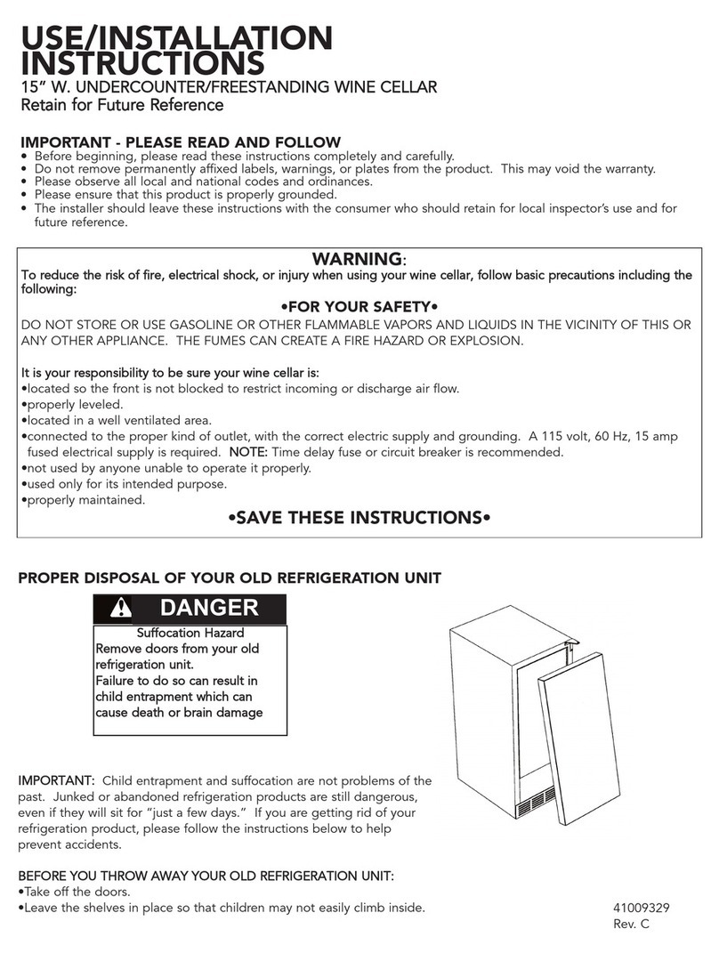 Viking Designer DFUW142 Manual de usuario