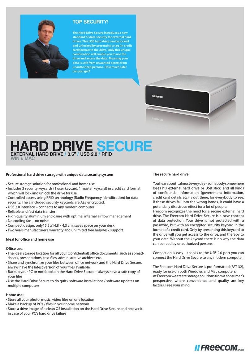 Freecom Mobile Drive Secure Manual de usuario