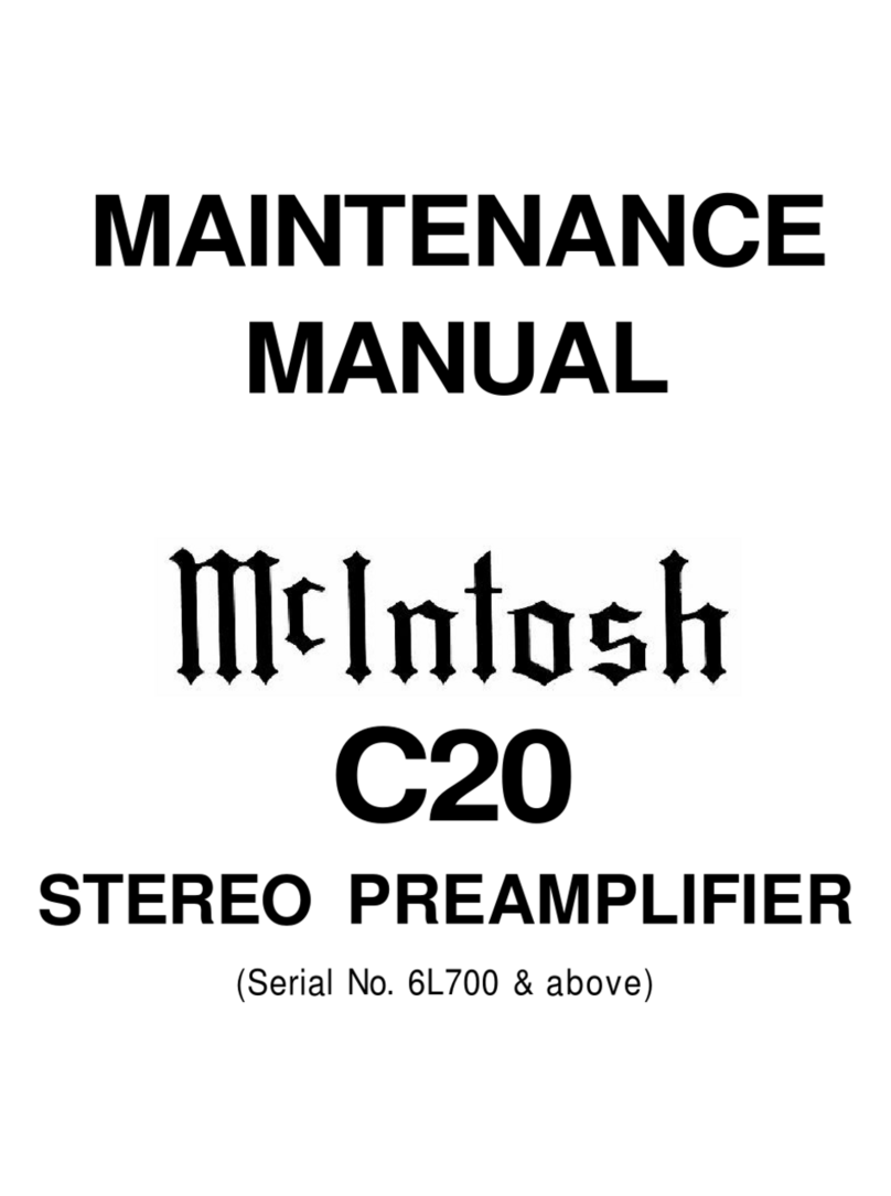 McIntosh C20 - Manual de usuario