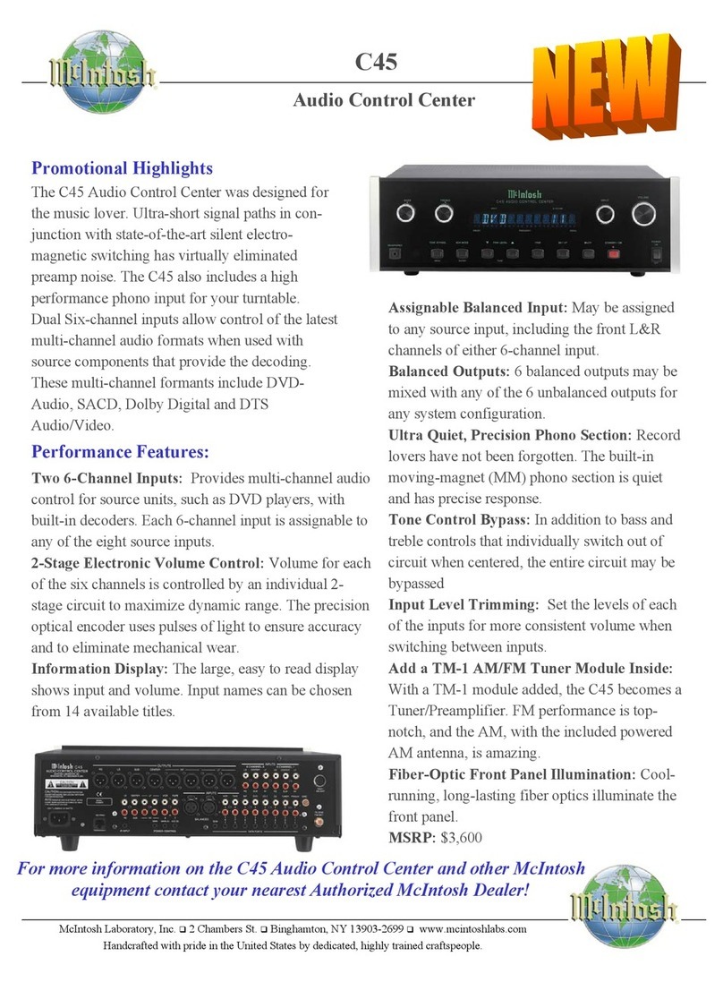 McIntosh C45 Manual de usuario