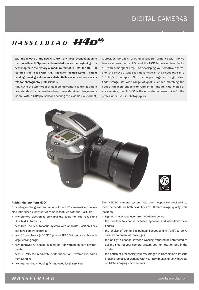 Hasselblad H4D-60 Manual de usuario Hasselblad H4D-60 Manual de usuario