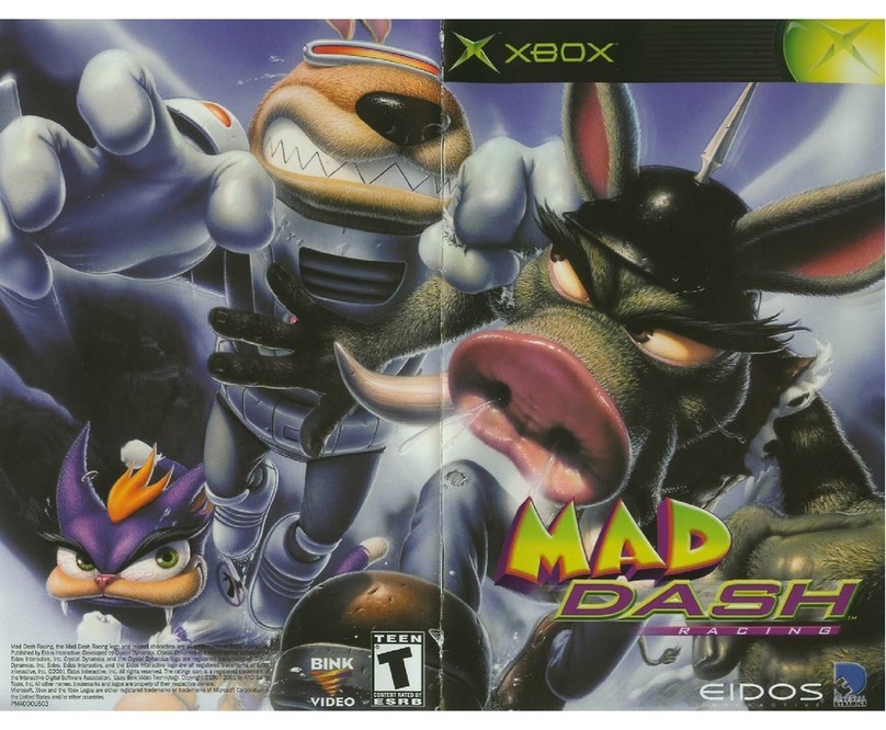 GAMES MICROSOFT XBOX MAD DASH RACING Manual de usuario
