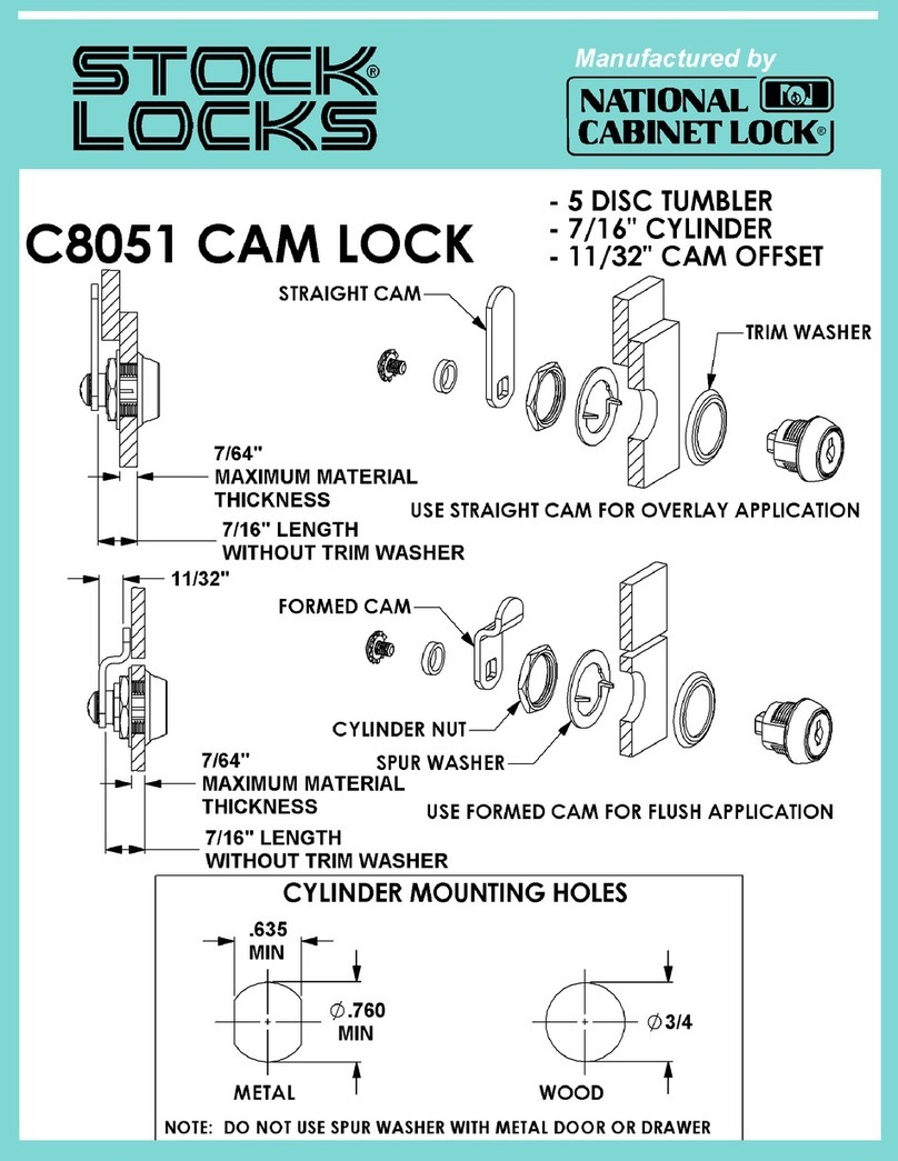 COMPX Stock Locks C8051 Guía COMPX Stock Locks C8051 Guía
