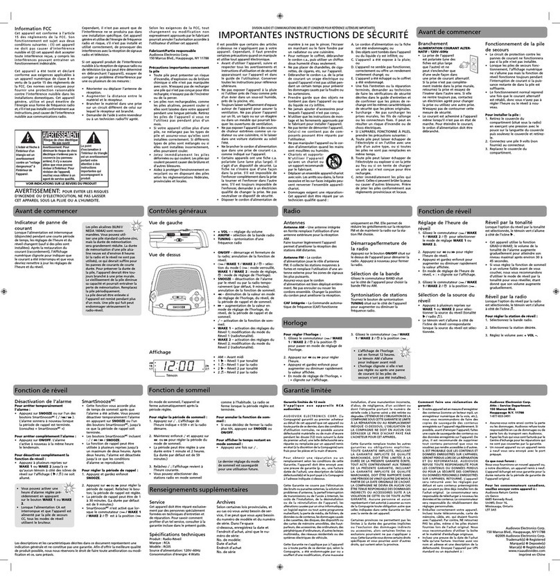 RCA RC05 Manual de usuario