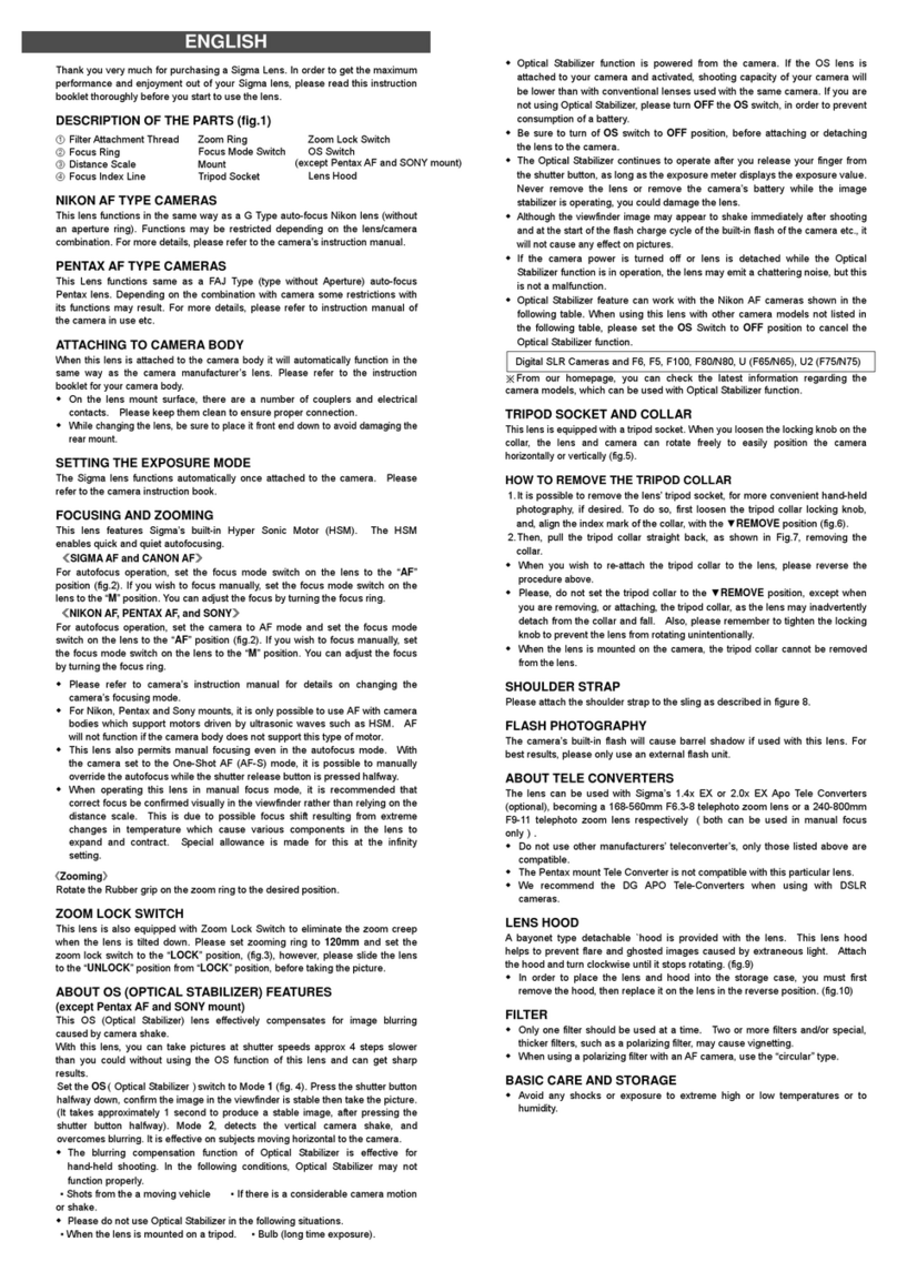 Sigma 728 Manual de usuario