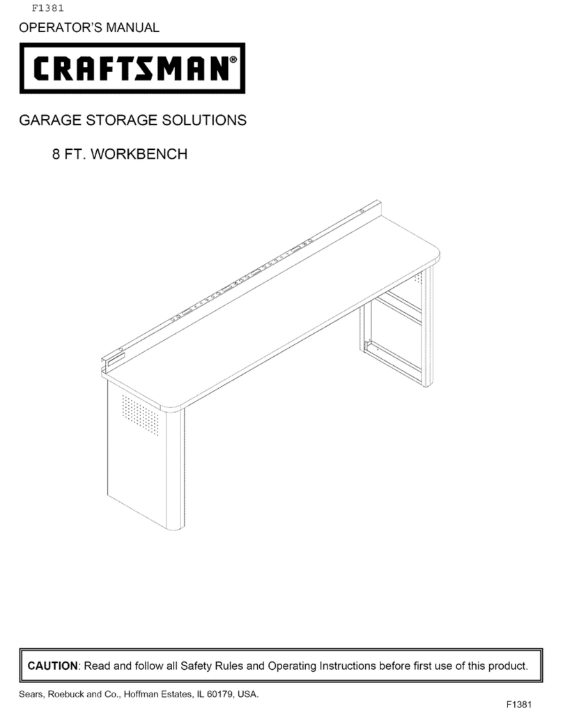 Craftsman GARAGE STORAGE SOLUTIONS Manual de usuario