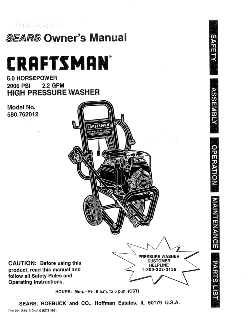 Craftsman 580.762012 Manual de usuario