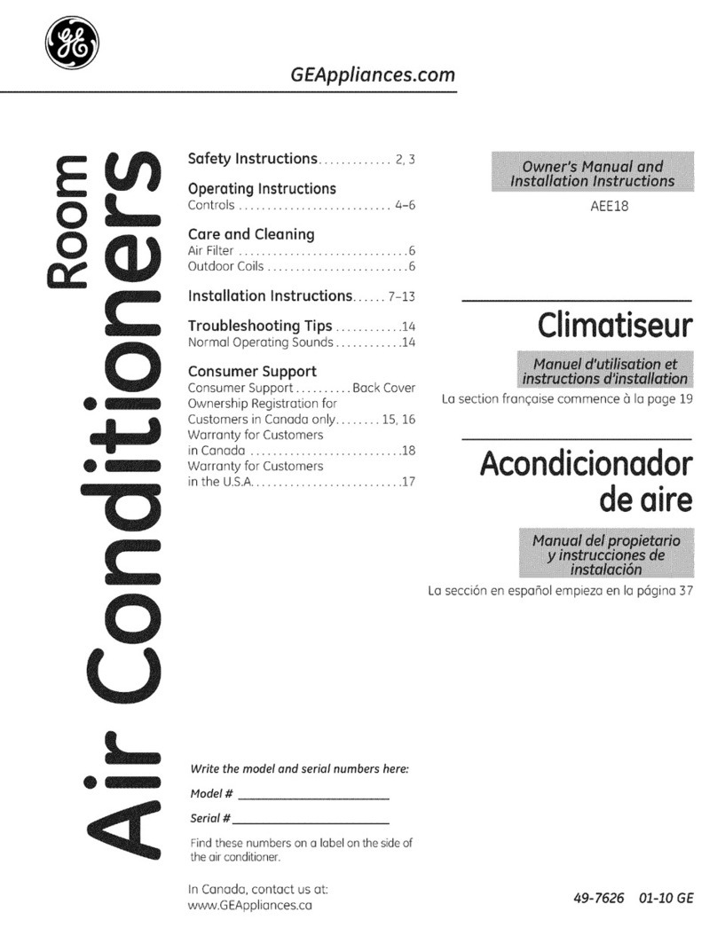 GE Appliances AEE18 Instrucciones de funcionamiento