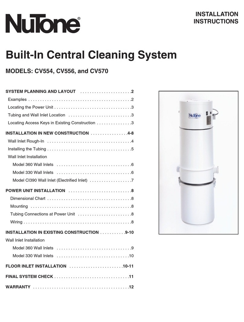 NuTone CV554 Manual de usuario