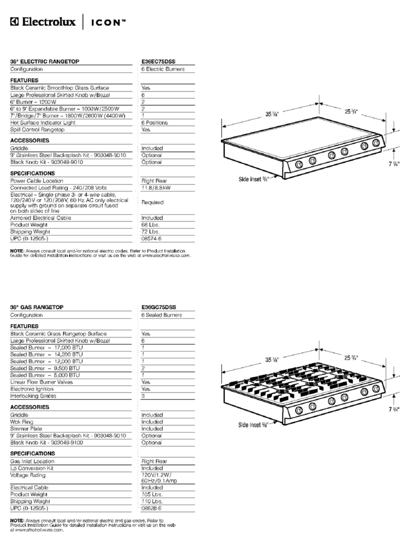 Electrolux ICON E36GC75DSS1 Manual de usuario