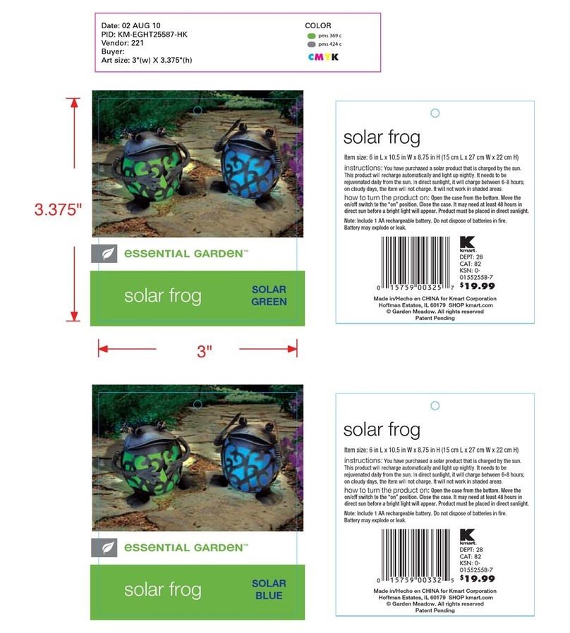 Essential Garden 221 Manual de usuario Essential Garden 221 Manual de usuario