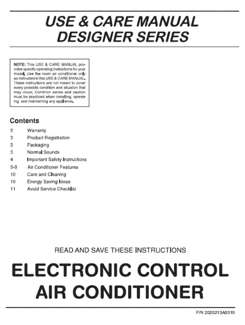 Frigidaire FAC127S1AB Manual de usuario