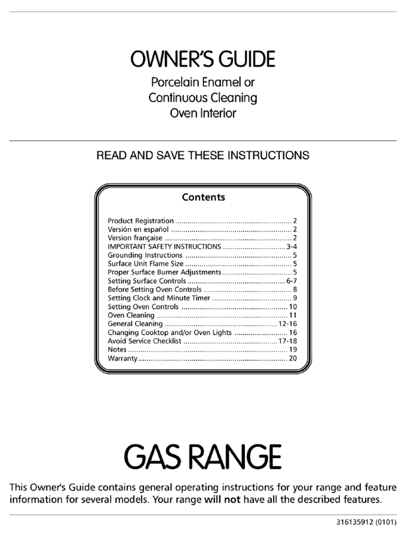 Frigidaire FPF311PHSA Manual de usuario