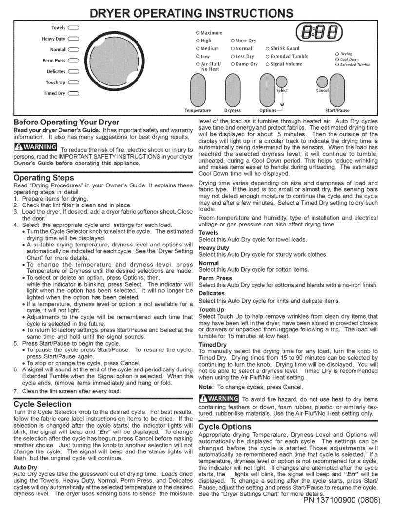 Frigidaire AGQ6400HS1 Manual de usuario Frigidaire AGQ6400HS1 Manual de usuario