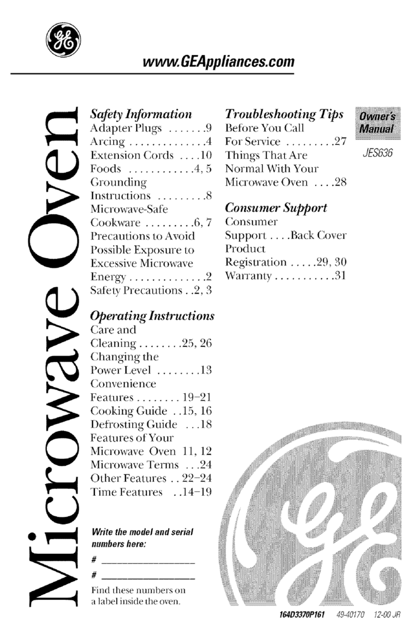 GE JES636 Manual de usuario