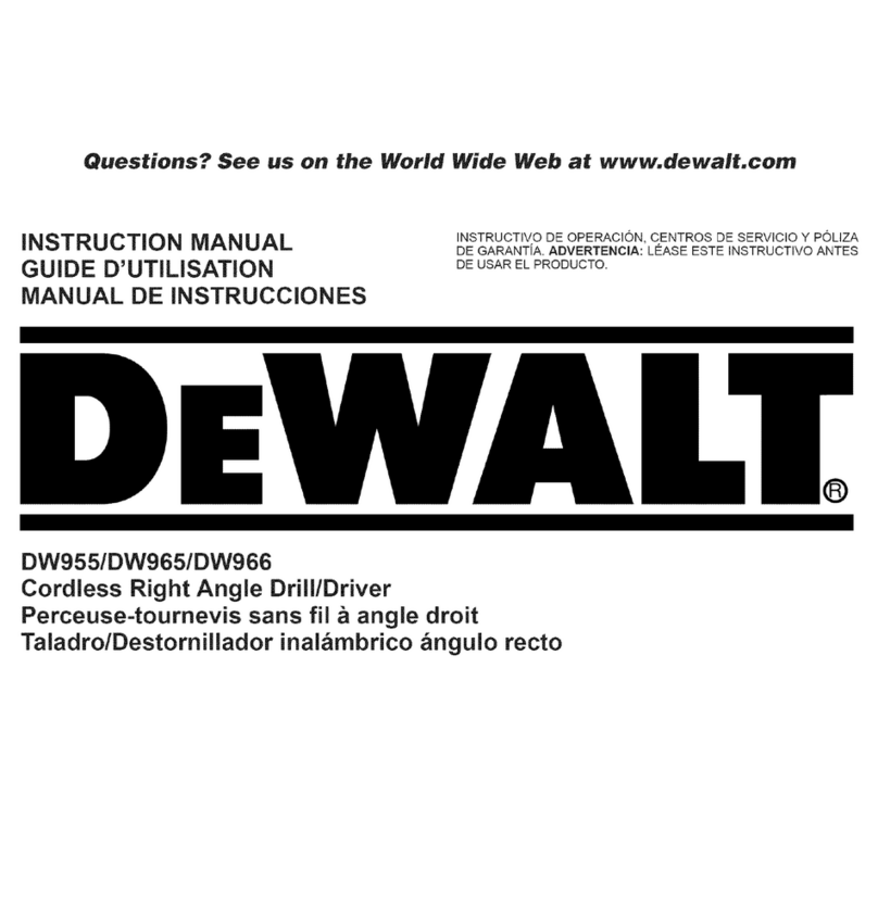 DeWalt DW955 Manual de usuario