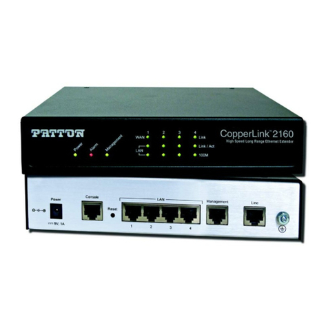 Patton electronics CopperLink 2160 Series Manual de usuario