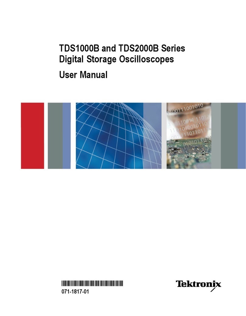 Tektronix TDS1000B Series Manual de usuario