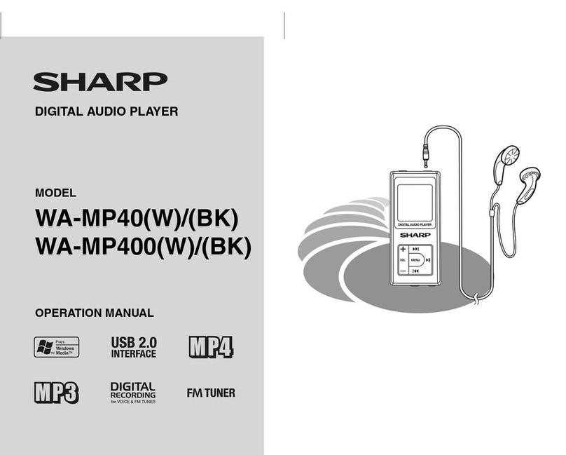Sharp WA-MP40W Manual de usuario