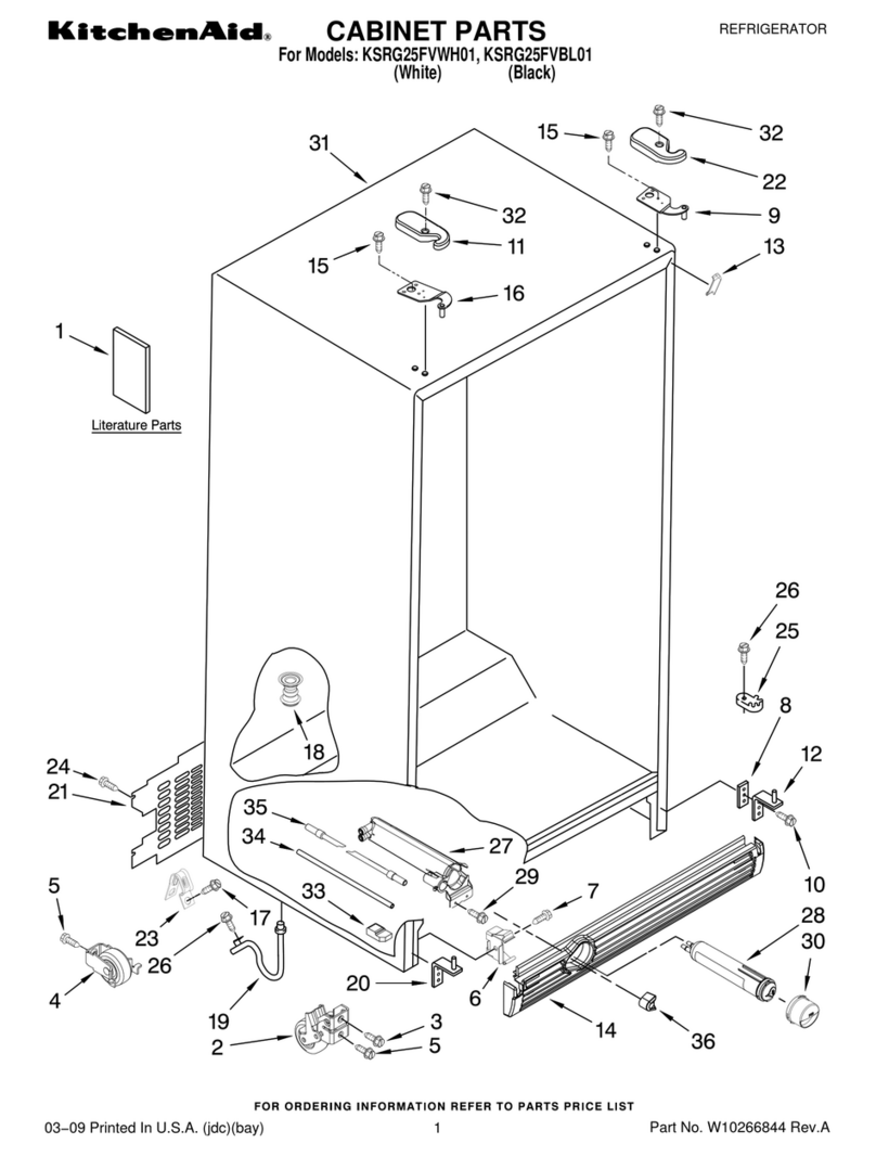 KitchenAid KSRG25FVBL01 Manual de usuario