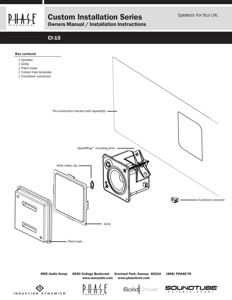Phase Technologies CI-15 Instrucciones originales