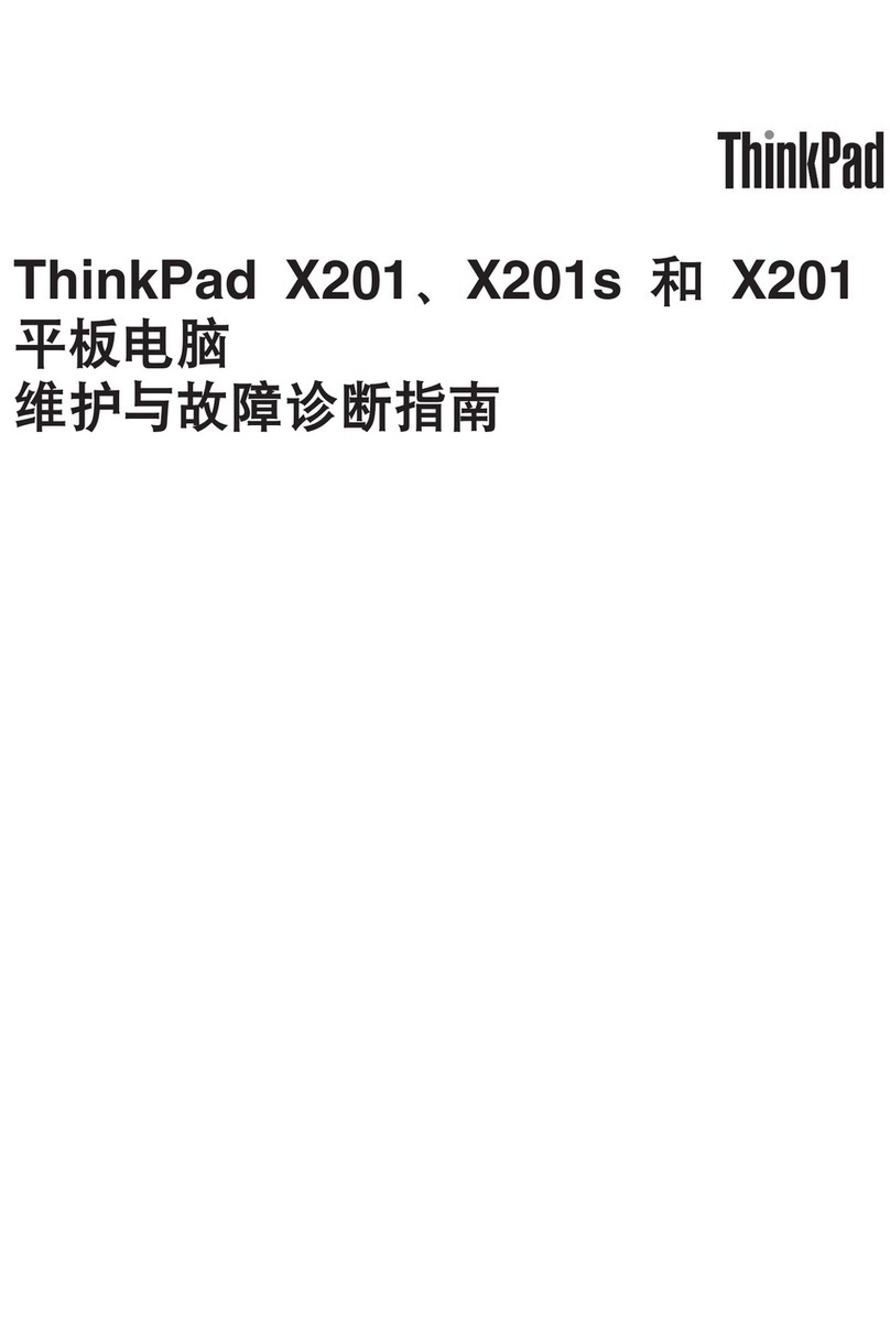 Lenovo ThinkPad X201 Tablet Manual de usuario