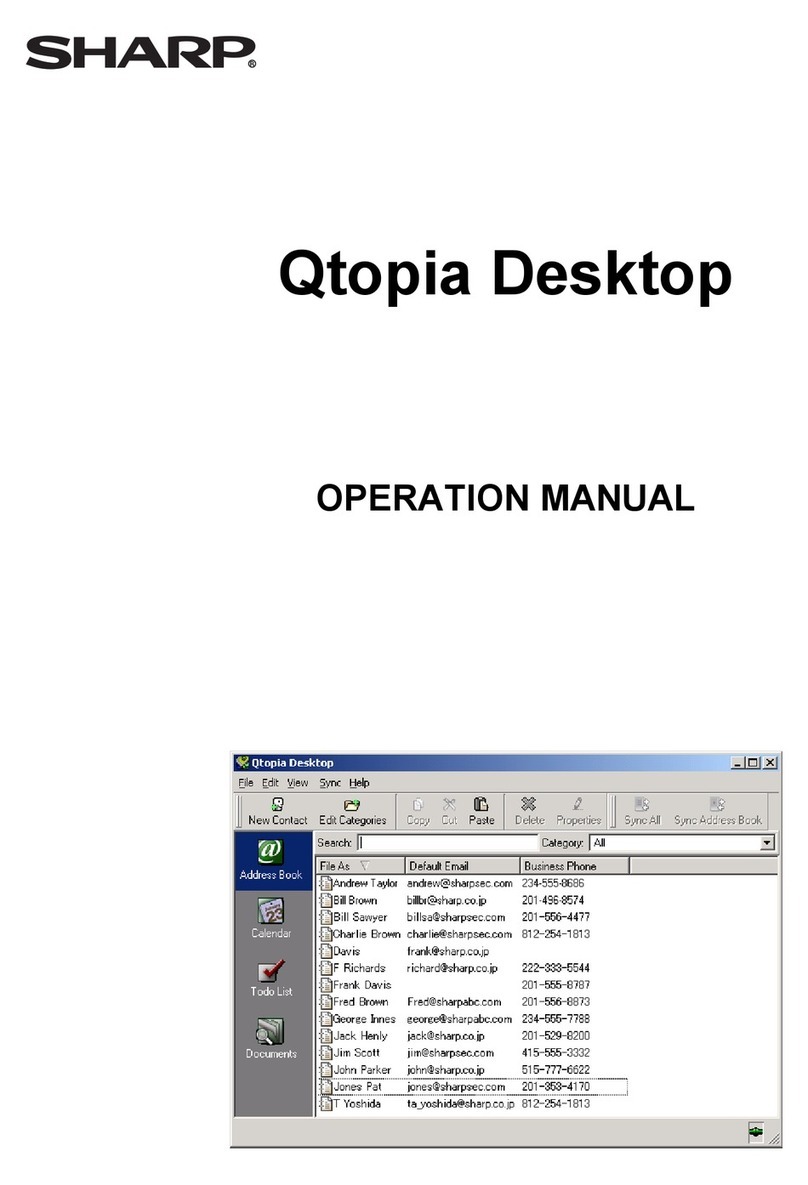 Sharp Qtopia Desktop Manual de usuario