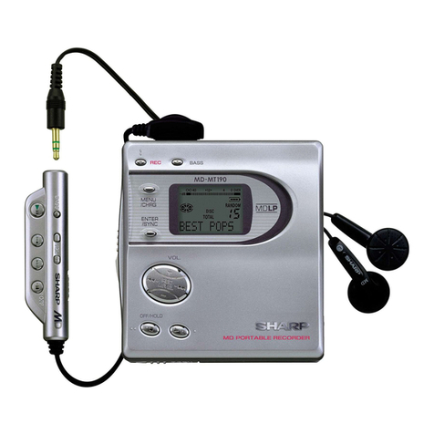 Sharp MD-MT190H Manual de usuario Sharp MD-MT190H Manual de usuario