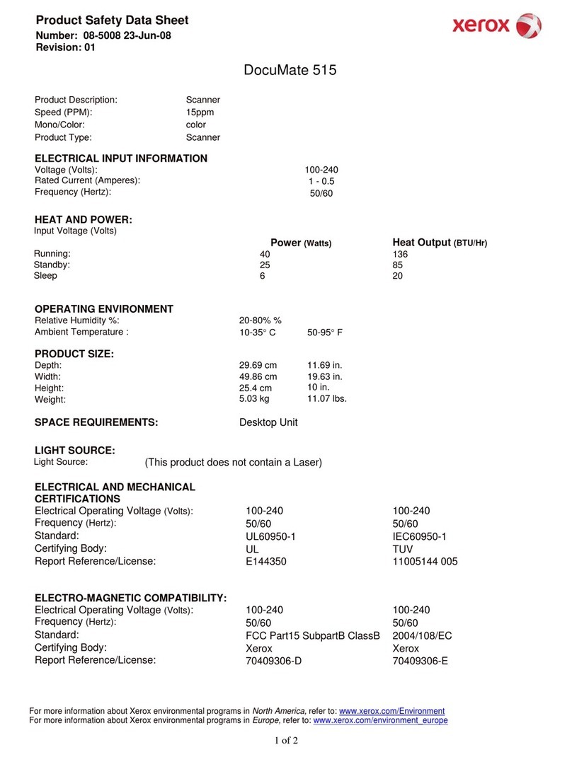 Xerox DocuMate 515 Manual de instrucciones