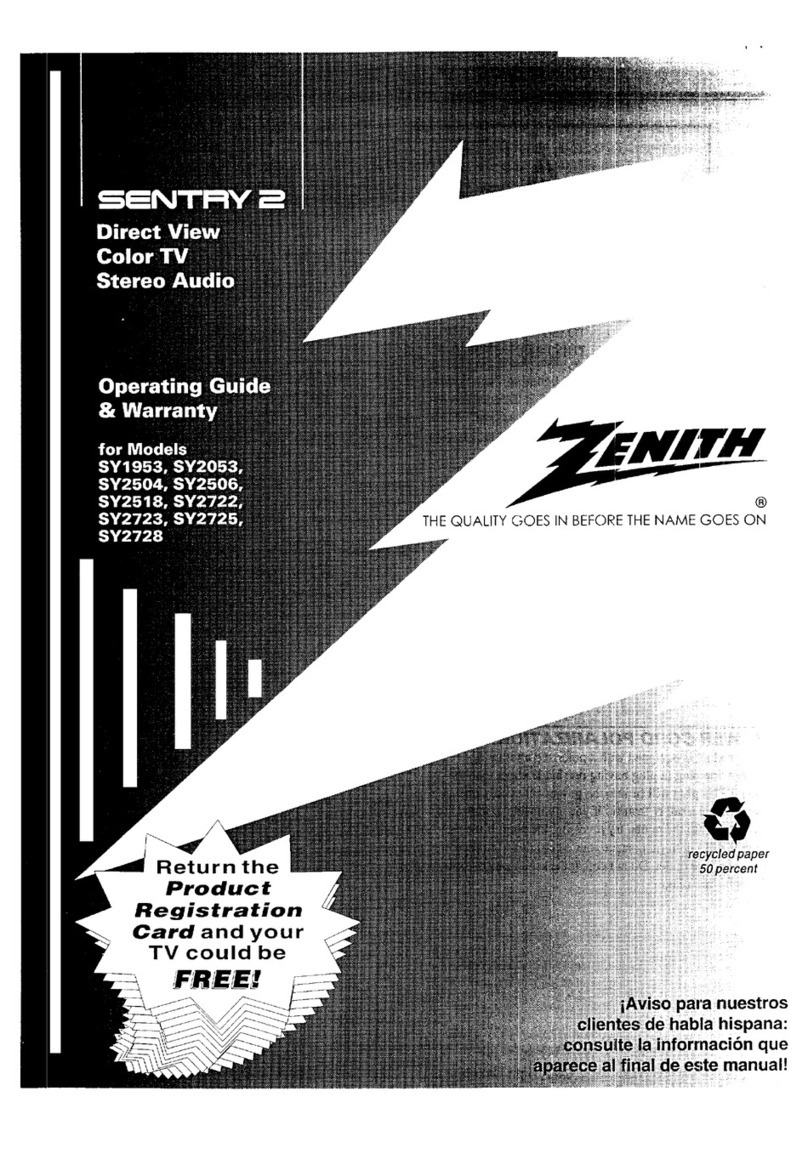 Zenith Sentry 2 SY2518 Manual de operación y mantenimiento