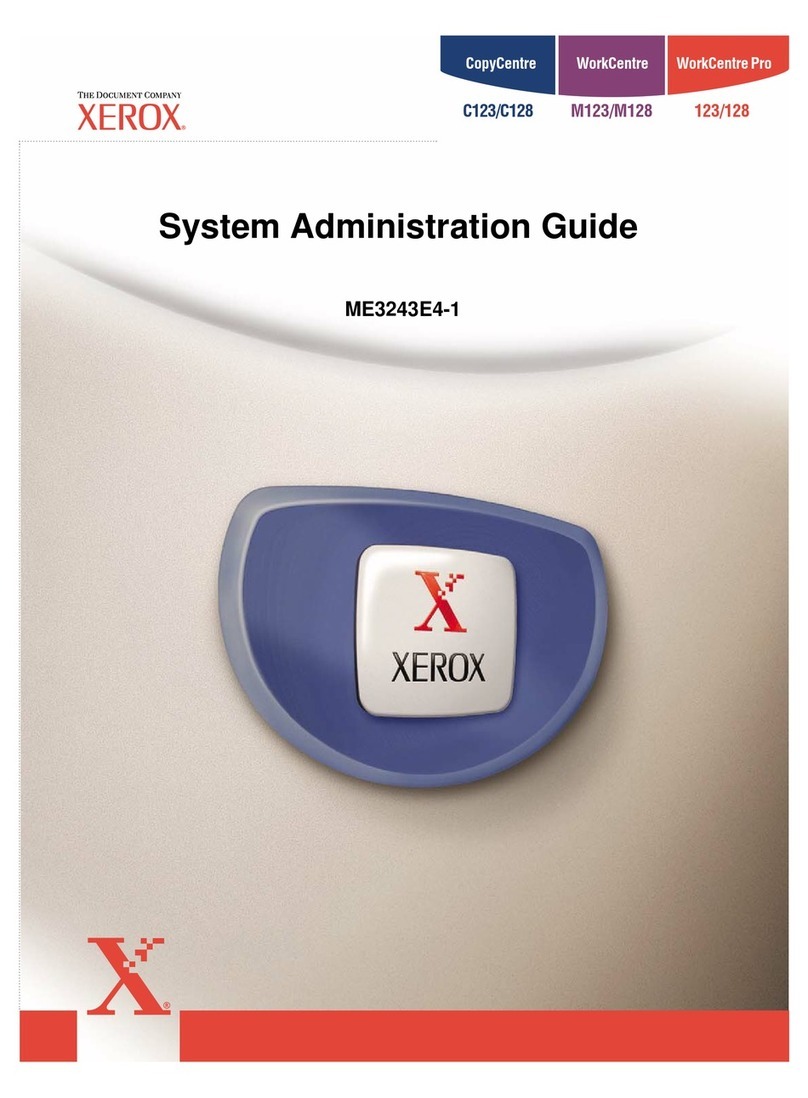 Xerox WorkCentrePro 123 System administration Manual de instrucciones