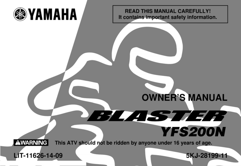 Yamaha BLASTER YFS200N Manual de usuario