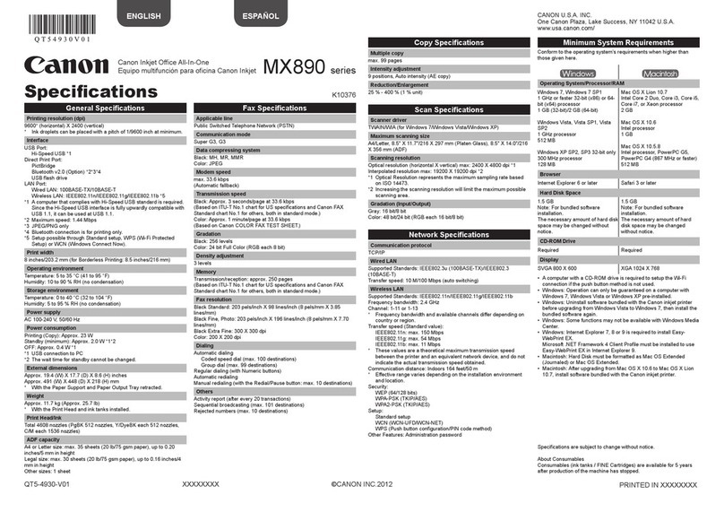 Canon PIXMA MX892 Manual de usuario