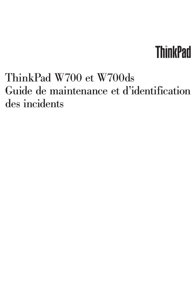 Lenovo THINKPAD W700 Guía de inicio rápido