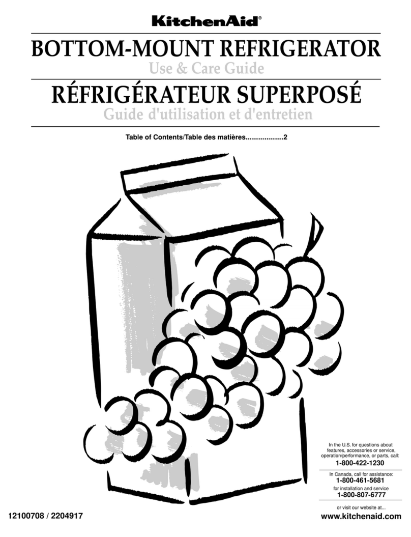 KitchenAid KBRS22KGAL2 Manual de usuario